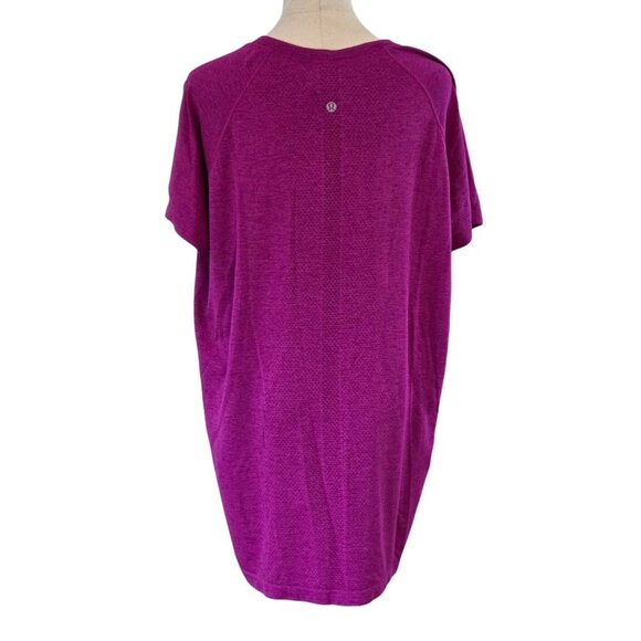 Lululemon Swiftly Tech Short Sleeve Shirt 2.0 Magenta Purple Women's Size 20 - Picture 3 of 16
